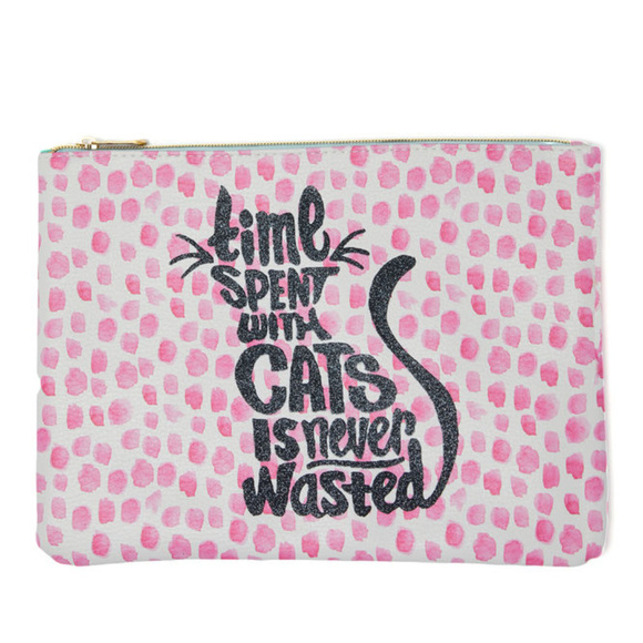 Handbags - 🆕 Time Spent with Cats Large Zipper Pouch
